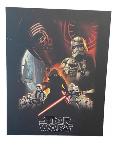 Star Wars. Poster De Villanos. Cuadro Tipo Canvas.