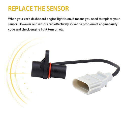 - Sensor De Cigüeñal Para Jetta A4 Turbo 06a906433l