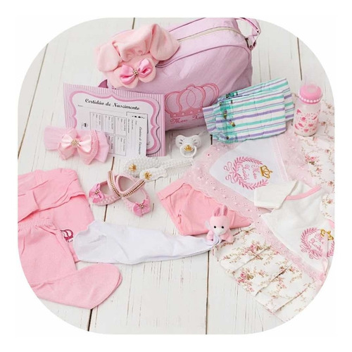 Bebê Reborn 21 Itens Princesa Boneca Senta Silicone Bolsa
