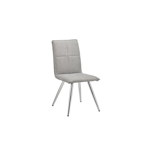 Silla Moma Patas Cromo - Gris / Plata Këssa Muebles.