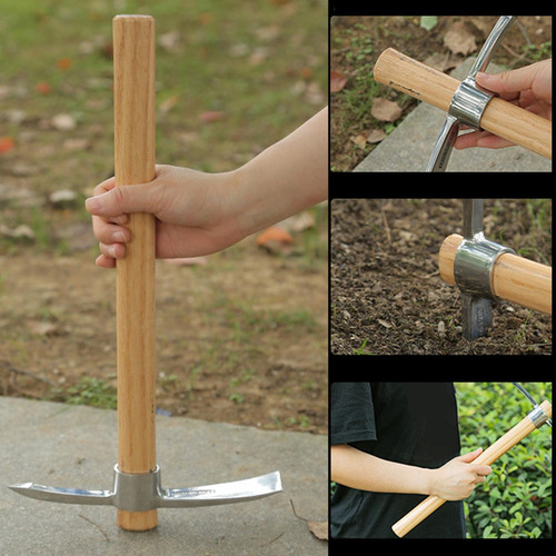 Pickax Mattock Glacier De Madera Garden Pickaxe Hoe