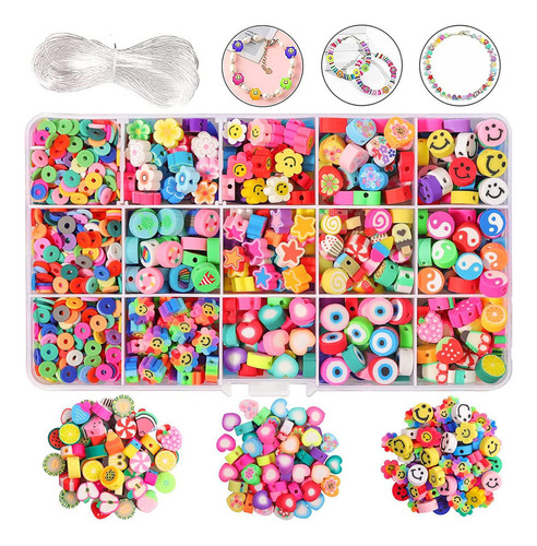 Kits De Fabricación De Abalorios Para Pulseras De Arcilla Co