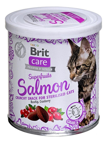 Brit Care Cat Snack Superfruits Salmon 100 Gr