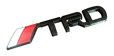 Emblema Trd Negro Toyota Tipo Original Plastico Con Pega