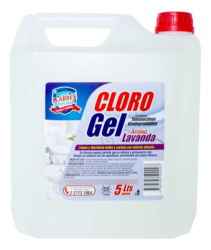 Cloro Gel Lavanda Llabres 5 Litros