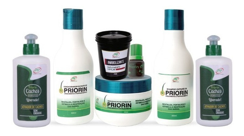 Cresce Cabelo Priorin Kit + 2 Creme De Pentear Brinde Anabolizante 