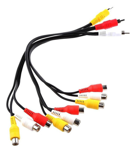 Adaptador De Reproductor Portátil Dvd Tv Cable Av Rca