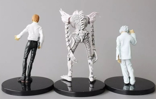 Death Note Kit Com 6 Action Figure Boneco Rem Near L Ryuk