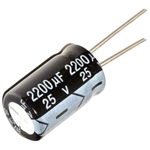 02 Condensadores 25v 2200uf Electrolitico 105° Grados