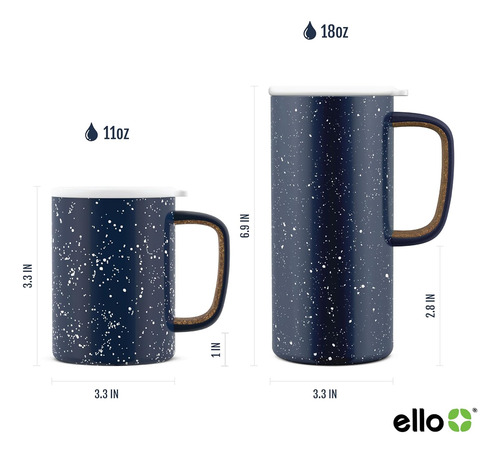Taza De Viaje Con Aislamiento Al Vacio Ello Campy Con Sello