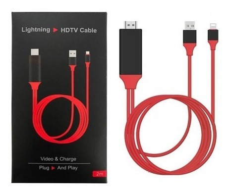 Cable Lightning A Hdmi Usb iPhone 5 Se 6 7 8 10 X iPad iPod