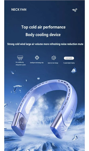 Mini Cinturón De Ventilador De Cuello Para Aire Acondicionad