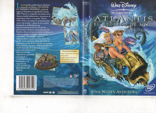 Atlantis El Regreso De Milo (2003) - Dvd Original - Mcbmi