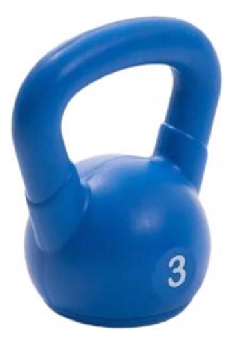 Pesa Rusa Kettlebell 3kg Fitness Entrenamiento Pvc