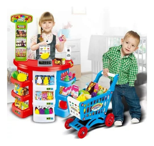 Mini Super De Juguete Para Niños Infantil Color Multicolor