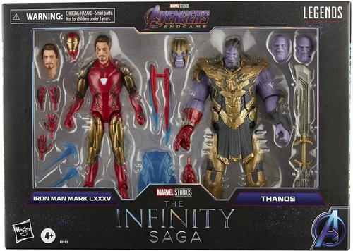 Figura Iron Man Mark85 Y Thanos Marvel Legends Infinity Saga