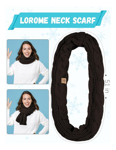 Gorro De Invierno Con Bufanda Guantes Y Orejeras Color Cafe