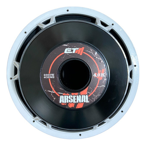 Falante Subwoofer Etm Arsenal 4.0 K 15 Pol Som Automotivo Cor Branco