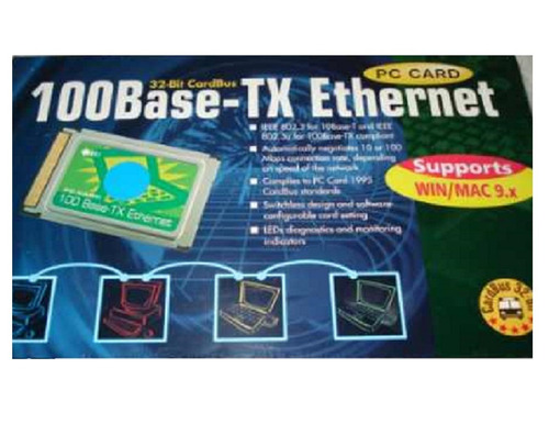 100base - Tx Ethernet Pc Card 32 Bit Lacrado Na Caixa