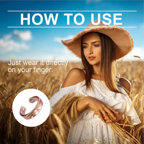 General Anillo De Cobre Para Mujer A La Moda Anillos De
