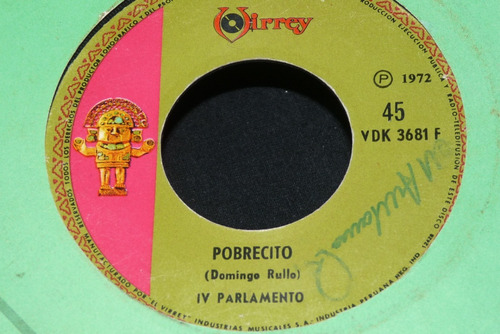 Jch- Iv Parlamento Pobrecito Nueva Ola 45 Rpm