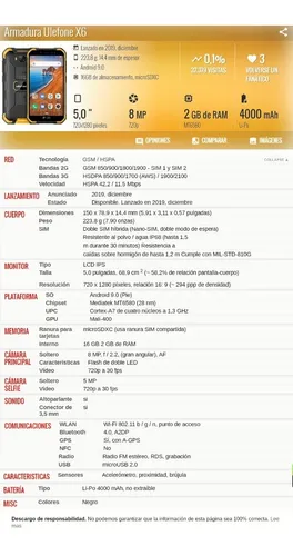 Ulefone Armor X6 2gb 16gb Dual Sim Duos