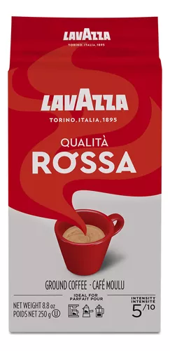 Lavazza Dek - Mezcla de café molido, descafeinado, espresso, tueste oscuro,  bolsas de 8.8 onzas