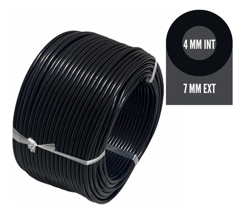 Microtubing 4mm Int 7mm Ext Flexible Riego 200 Mts