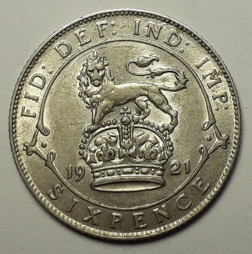 Inglaterra - 6 Pence 1921 - Km 815a.1 (ref 170)