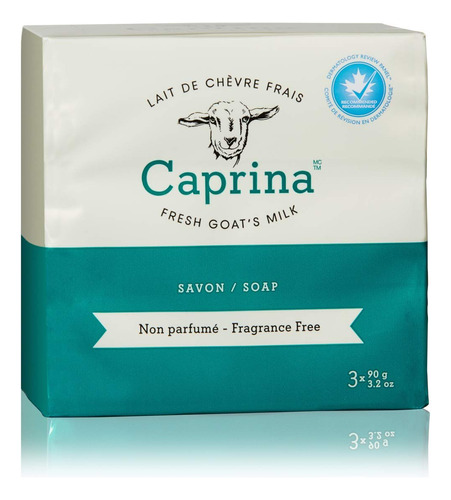 Caprina - Barra De Jabon De Leche De Cabra Fresca, Sin Fraga