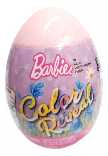 Barbie Color Reveal Huevo Cambia De Color Rosa Claro