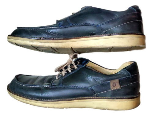 Zapatos Hombre,cuero Azul,t 45.usados.mb Estado.sollu.
