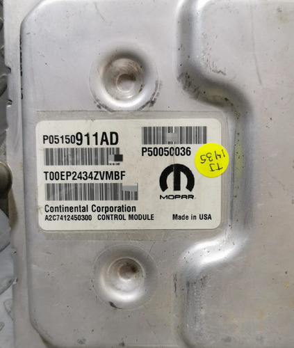 Computadora Motor Jeep Renegade Latitude 2015 2.4l 4x2 Autom (Usado)