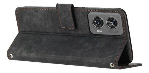 Funda Para Motorola Moto Edge 50 Fusion 5g Pu Cuero Lateral