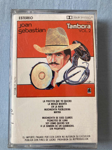 Joan Sebastian / Con Tambora Vol. 2 Cassette Original 1989 (Usado)