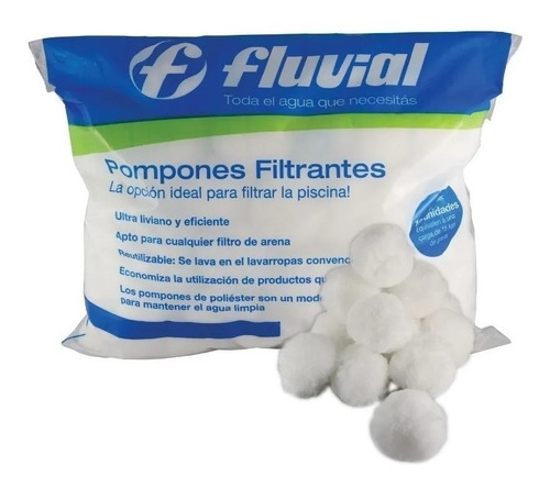 Pompones Filtrantes Carga Filtrante Fluvial 100 Unidades