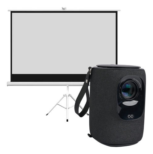 Proyector Portatil Smart Nova 9000lm + Telon 80 Levo