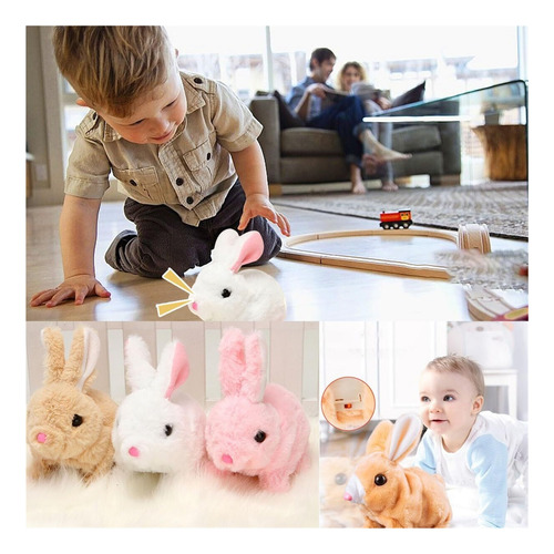 Conejo Eléctrico Peluche, Simulación De Conejito, Mascota