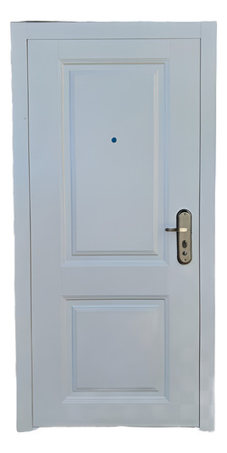 Puertas Blancas Multianclaje 50 Mm - 2 Tableros Chapa 18 Blanco Izquierda