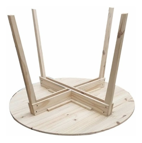 Imagen 2 de 7 de Mesa Comedor Redonda Retro Vintage 80 Mundopino - Full