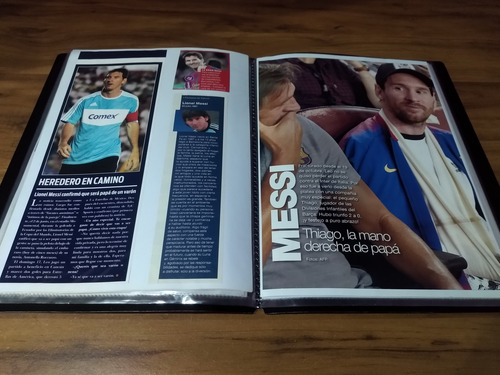 Lionel Messi * Carpeta Recortes Revistas Clippings (Usado)