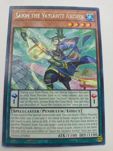 Saion De Vaylantz Archer Rara Yugioh