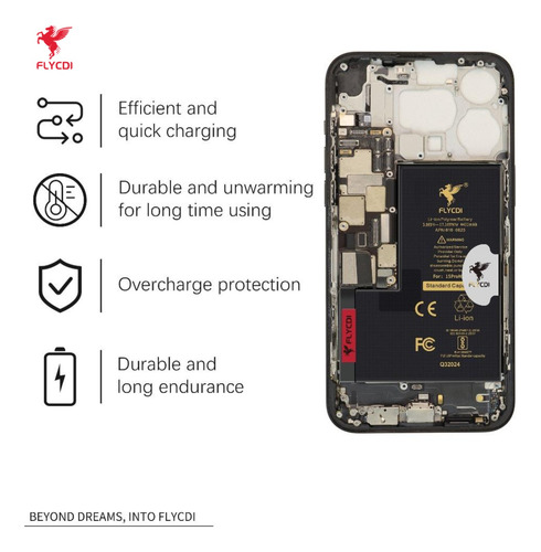 Bateria Pila Para Iphone 13 Pro Max 4550mah Premium Flycdi