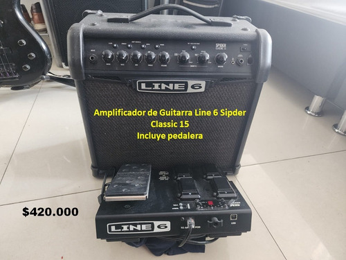 Amplificador De Guitarra Line 6 + Pedal