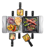 Comprar Parrilla Eléctrica De Mesa Antiadherente Piedra Cocción Lujo