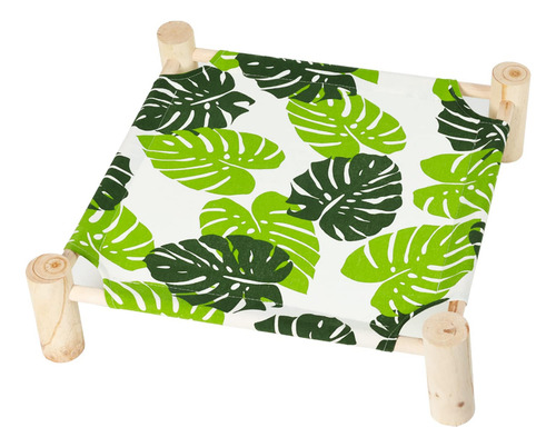 Cama Hamaca De Madera Para Gatos Y Perros Interior/exterio
