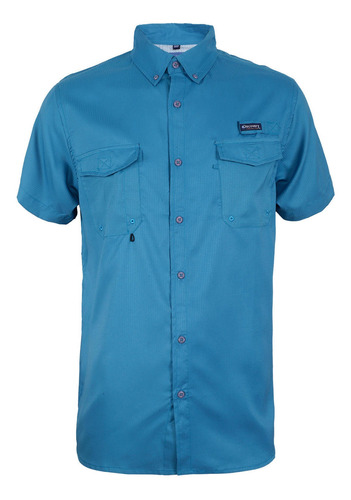 Camisa Manga Corta Hombre Expedition Turquesa Discovery