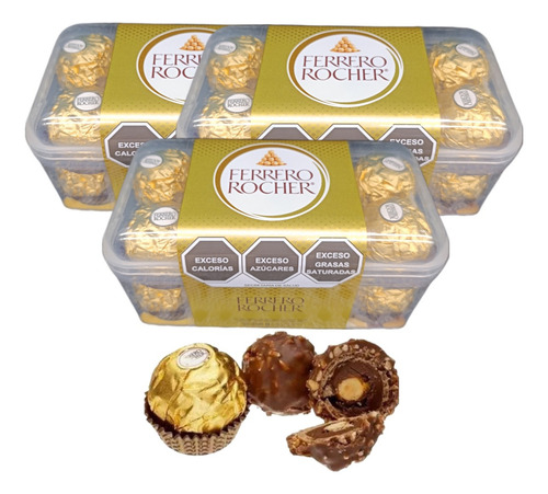 Ferrero Rocher 11 Caja 16p C/u Total 176p Avellana Chocolate