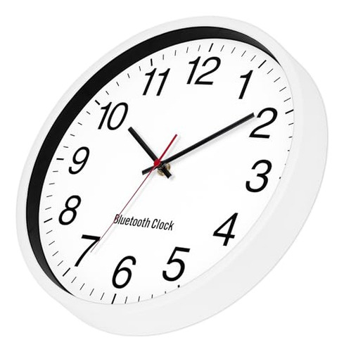 Reloj De Pared Foxtop De 12 Pulgadas Con Bluetooth, Sincroni