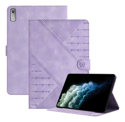 Funda Morada Estampada Para Lenovo Tab M10 5g 10.6 2023